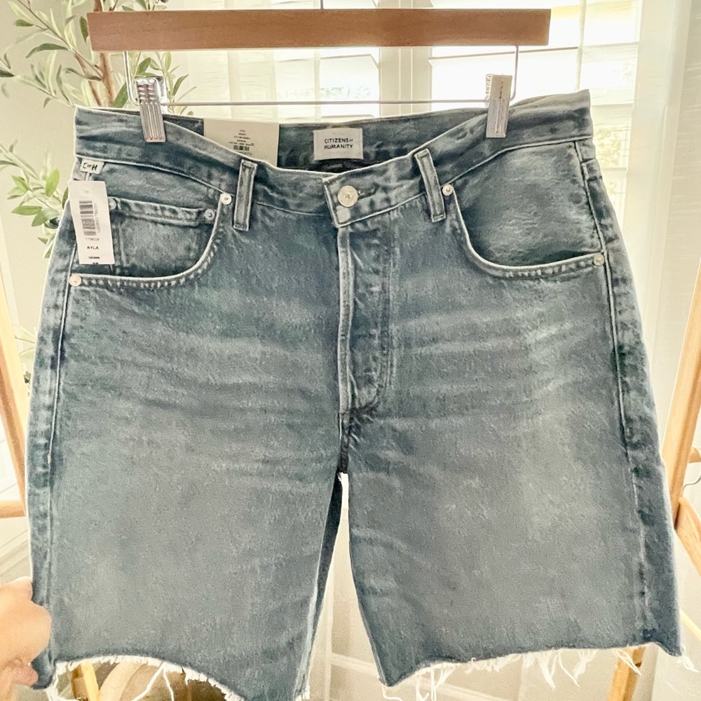 Citizens Of Humanity Light Blue Denim Jean Shorts - Picture 5 of 12